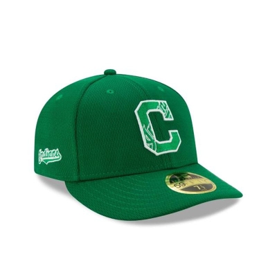 Cleveland Indians Gorra | New Era MLB St Patricks Day Low Profile 59fifty Fitted Cap Mexico - Verdes